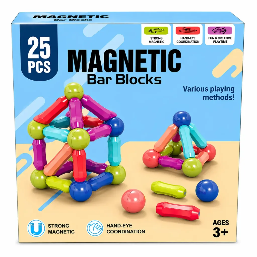 [KBS-127] Magnetic Building Blocks (25 Pcs)