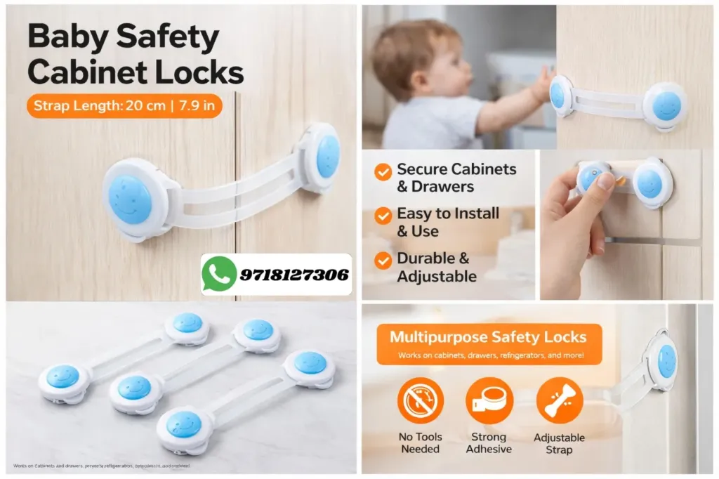 [KBS-153] Baby Safety Locks (1 Piece, Random Design)