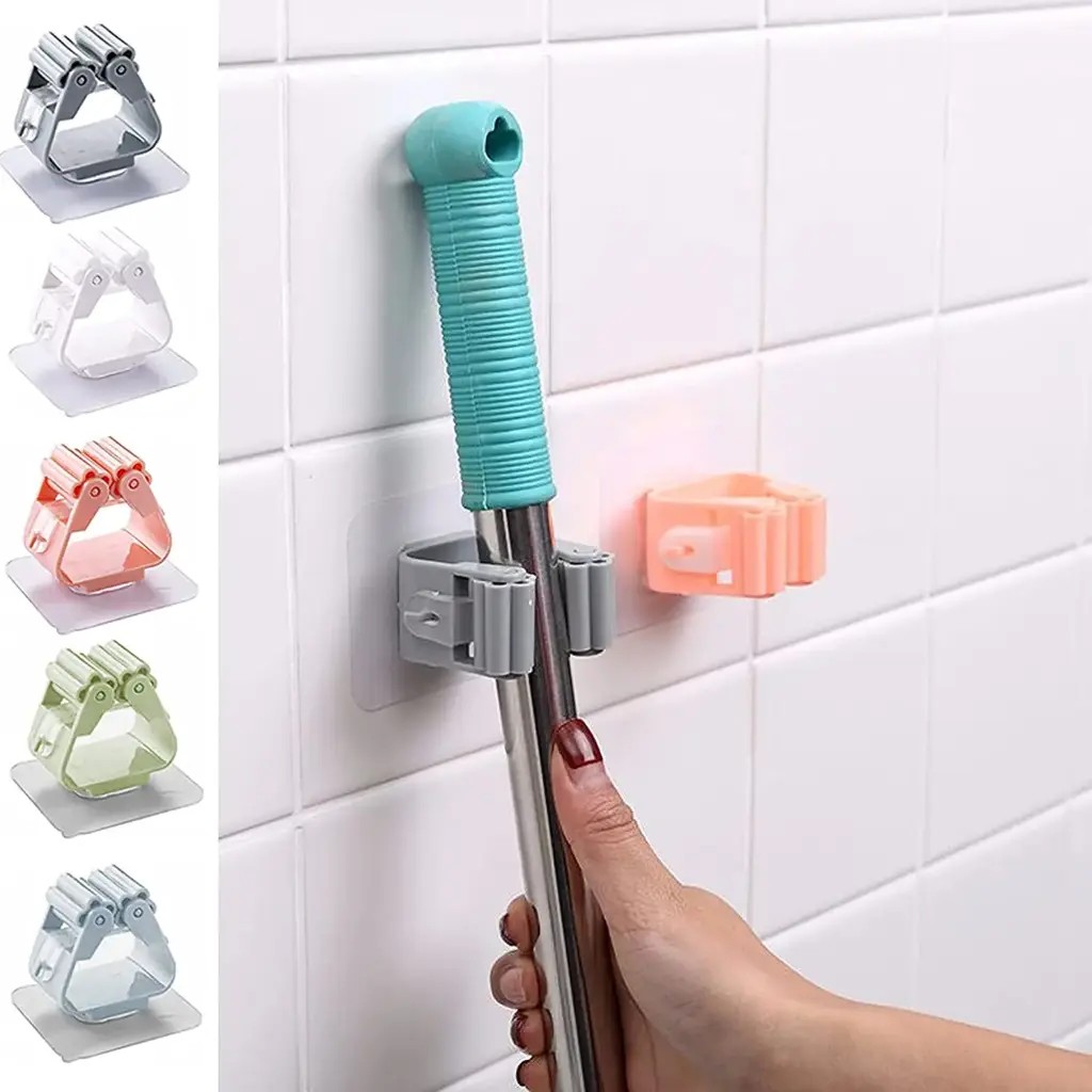 Broom Holder with Sticker