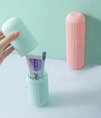 [KBS-496] Capsule Shape Toothbrush Toothpaste Holder
