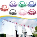 Cloth Drying Rope With Clips
